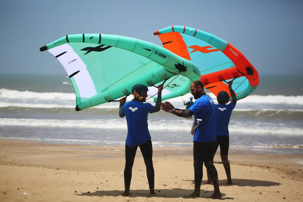The right gear makes half the session - Wingfoil lessons - KSE Essaouira